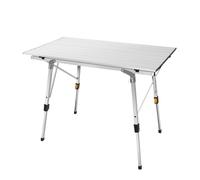 Adjustable Aluminum Folding Table Height 45-68cm Sturdy Non-Slip Design Portable Outdoor/Indoor Use Ideal for Camping Picnics and Events