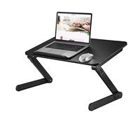 Adjustable Aluminum Laptop Stand - Foldable Riser for Desk Ergonomic Height Adjustable Holder Portable Laptop Stand for Bed & Office Use Compatible with All Laptops