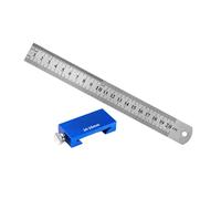 Adjustable Aluminum Marking Instrument for Woodworking Designs with Sliding Guide Upgrades for Error Easy Measurements Aluminum Marking Rulers for Furniture Making