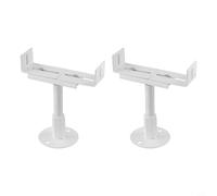 Adjustable Aluminum Radiator Floor Brackets for Cast Iron, Height 5cm Rise, Salt Fog Resistant Support Feet, White, 2 Pack(Adjustable 13-18 cm)
