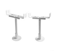 Adjustable Aluminum Radiator Floor Brackets for Cast Iron, Height 5cm Rise, Salt Fog Resistant Support Feet, White, 2 Pack(Adjustable 21-26 cm)