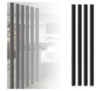 Adjustable Aluminum Room Divider - DecorativeColumn 8 pcs 175cm/68.8in Perfect for Home & Office Separation Wall-Mounted Partition Solution