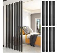 Adjustable Aluminum Room Divider - Minimalist & Wall Partition for Home/Office, Easy No-Drill Installation, 8 Panels, 215cm Height, Perfect for Space Management