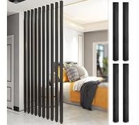 Adjustable Aluminum Room Divider - Minimalist& Wall Partition for Home/Office Easy No-Drill Installation 4 Panels 130cm Each Perfect for Space Separation