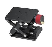 Adjustable Aluminum Scissor Lift Stand for Laboratories - Stable Manual Platform for Scientific Experiments & Research - Travel-Friendly Heavy-Du Design