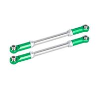Adjustable Aluminum Steering Link Rod For RC 4x4 4WD Models Heavy Duty Replacement Part Compatible With Various Off Road Vehicles(Green)