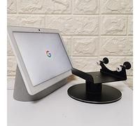 Adjustable Aluminum Swivel Stand for Google Nest Hub Max - 360° Horizontal Rotation, ±30° Tilt, Non-Slip Silicone Pads, Easy Installation, Universal Compatibility, Durable & chassis Metal Design