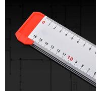 Adjustable Aluminum T-Square Tool, 24 Inch (60 cm) for Drywall Layouts, 90° Angle Gauge with Dual-Directional Scale and Rust-Resistant Anodized