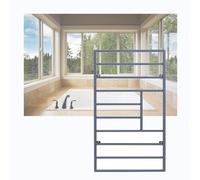 Adjustable Aluminum Window Guards for Kids Safety Temporary Window Safety Grill Replacement Rod for Bedroom 60X140CM Childproofing Home Security Solutions.