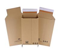 Adjustable Amazon Style eCommerce Packaging Expandable Envelope Boxes Use As Expandable Cardboard Rigid Envelope Postal Box Mailer Mailing Bag M2 (Boxed Size: 250 x 165 x 70mm) 10-1000Pcs HTUK (25)