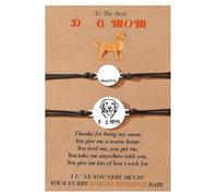 Adjustable And Bracelet Letter Beaded Hand Woven Rope Bracelet Suitable As A Birthday For Your Little Girl Necklace And Set (E, One Size)