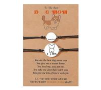 Adjustable And Bracelet Letter Beaded Hand Woven Rope Bracelet Suitable As A Birthday For Your Little Girl Necklace And Set (D, One Size)