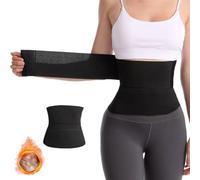 Adjustable and Windable Trimmer Body Shaping Abdominal Belt Waist Trainer Long Restraint Belt 10cm 6 Strips of Velcro 3m
