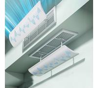 Adjustable Angle Air Vent Deflector Ceiling, Ceiling Side Mounted Air Deflectors Wind Deflector, Air Vent Deflector, 1 Pay(120x22cm/48x9in)