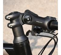 Adjustable angle bike stem riser designed for ergonomic handlebar height adjustment, made from alloy 6061, compatible with 31 8mm and 25 4mm sizes, firm double screw fix (25.4 * 120)
