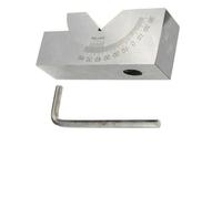 Adjustable Angle Block for Milling Setup, V-Block Gauge with 0°-60° Stepless Tilt Adjustment, Nickel-Plated Steel, HRC58-62, 75 x 25