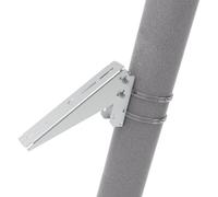 Adjustable Angle Bracket for mounting a Small Solar Panel on a Single arm Pole, Fence or Wall
