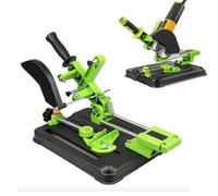 Adjustable Angle Grinder Stand with 45° Clamp, Aluminum Cut Off Guide Fixture for Cutting, Metal Bracket Compatible with 3.94-4.92 Inch Grinders