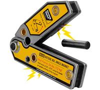 Adjustable Angle Magnetic Square, Angle 30°-270°, Inside/Outside Magnets, Angle Setting Pin, Mag. Pull Force 26 lbs, Welding Square,"4.7", MLA450, Strong Hand Tools