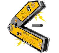 Adjustable Angle Magnetic Welding Square, 6", Angle 30°-270°, Inside/Outside Magnets, Angle Setting Pin, Magnetic Pull Force 33 Lbs, Welding Square, MLA600, Strong Hand Tools