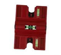 Adjustable Angle Meter with Strap for Fence Post Pipe Leveling, 3 Vials (2 Horizontal + 1 Vertical), Plastic Protractor Tool for Metal, Wooden, Concrete Posts - Industrial Measurement & Layout