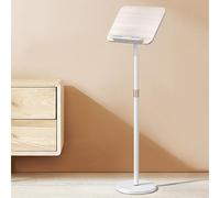 Adjustable Angle Modern Church Podium Stand with Base Floor Standing Speaking Lectern for Conference School Pulpit for Churches White