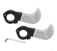 Adjustable Angle MTB Handlebar Grips Secure M4 Screw | Ergonomic for contour, reduces hand fatigue, soft TPE material, long ride for comfort, anti-slip texture