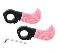 Adjustable Angle MTB Handlebar Grips Secure M4 Screw | Ergonomic for contour, reduces hand fatigue, soft TPE material, long ride for comfort, anti-slip texture