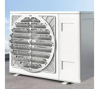 Adjustable Angle Outdoor Air Conditioner Deflector, Stainless Steel Louvered Air Vent Cover Ac Condenser Anti Direct Blow Baffle,heat Pump Unit Cover Ac Condenser Compressor Protection Fence