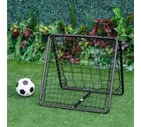 HOMCOM Angle Adjustable Double Sided Rebounder Net Training Aid Target Soccer Goal Kickback For Football, Baseball, Basketball - 75L x 75W cm