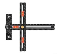 Adjustable Angle Ruler 15° Increments for aluminium Adjustable | for aluminium alloy body, rust-resistant, lightweight 200g, for daily workshop use(D)