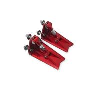 Adjustable Angle Simulation Pressure Water and Wave Plates for Remote Control Boat Aluminum Alloy Model Accessories, Dimensions: 63mm x 35mm x 40mm, Hole Distance: 28mm(Red)
