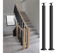 Adjustable Angle Square Railing Spindles for Stairs, Safe Deck Baluster Support Bar for Home and Loft Platforms