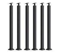 Adjustable Angle Square Railing Spindles for Stairs, Safe Guardrails Support Bar for Home and Loft Platforms