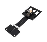 Adjustable Angle Track Saw Guide Square with Positive Stop Block, Aluminum Alloy Rail Square for Miter Cutting -60° to 60°