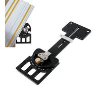Adjustable Angle Track Saw Square Guide Rail, -60 to 60 Degree Multi-Angle Cutting, 90 Degree Right Angle Guide Auxiliary Clamp Compatible with Festool and Makita