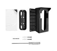 Adjustable Angle Video Doorbell Bracket, ABS Plastic Mounting Kit For Ring/Nest/Arlo Doorbells, 360° Rotation & Inward-Opening Door Compatible, Weatherproof & Easy Installation (Black)