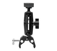 Adjustable Angles Clamp Mount Aluminum Base for Satellite Motorhome Ladders Yacht Guardrails and Roof Rack Roof Rack Mounting Brackets