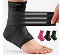 Adjustable Ankle Support for Ligament Damage | Ankle Brace with Adjustable Strap for Compression | Achilles Tendonitis & Plantar Fasciitis Support | Ankle Support for Women & Men, Sprain & Pain Relief