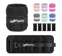 Adjustable Ankle Weights for Women Men Kids, 1-3kg Pair Leg/Wrist/Arm Weight Straps with Removable Weight for Yoga Walking Running Gymnastics Aerobics Physical Therapy, Black