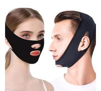 Adjustable Anti Snoring Chin Strap Set for Sleeping, V Line Face Lifting Chin Mask Effect, Breathable Jaw Strap, Double Chin Reducer Jaw Strap for Sleeping