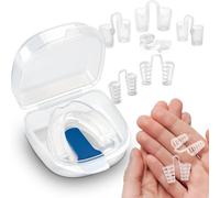 Adjustable Anti Snoring Mouthpiece Devices,Nasal Dilators(Pack of 8),Snore Relief Snore Stopper,Snoring-Aids for Men,Sleep Apnea Mouth Guard for Women Stop Snoring,Reusable and Easy to use