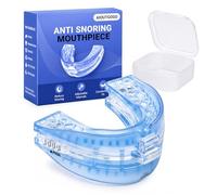 Adjustable Anti Snoring Mouthpiece for Night Sleep, Soft Reusable Anti Snoring Devices with Customizable Fit, Snoring Aids for Men and Women, Home and Travel Use, Reduce Snoring and Improve Sleep
