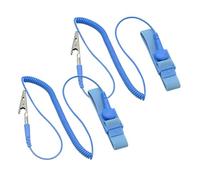 Adjustable Anti Static Wrist Strap, Grounded Wrist Band with ESD Safe Grounding Cord for Computer Electronics PC Building (2 Pcs)