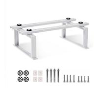 Adjustable Anti-Vibration AC Bracket, Mini Split Ground Stand, Floor Mount for Heat Pump Condenser, 661lb Load Capacity