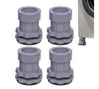 Adjustable Anti-Vibration Foot Pads - Shock Absorbing Rubber Support, Double Layer Washing Machine Foot Pads, Furniture and Sofa Lifter, Non-Slip Base | For Stability of Household Appliances