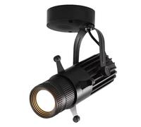 Adjustable Aperture Shape Spotlight, LED COB Ceiling Desk or Wall Surface Mount Accent Lamp for Concert Museum Art Gallery Exhibition, Bar Restaurant Directional Spot Lights Black 3W 3000K