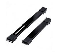 Adjustable Appliance Dolly for Washing Machine Refrigerator Dryer with Non Slip Pads Upgraded Polypropylene Wheels Heavy Duty Carbon Steel Frame Extends 17.5 to 27.6 Inches Lifts 1(black)