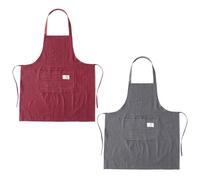 Adjustable Apron,2 PCS Couple Aprons Set,Chefs Apron Professional,Apron for Women and Men,with Pocket Cooking Kitchen Accessories,for Home Kitchen, Restaurant, Coffee House, Baking Gardening BBQ