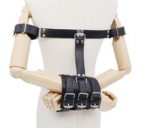 Adjustable Arm Binder Restraint Set - Behind-the-Back Bondage Cuffs with Straps - Soft & Secure BDSM Restraints for Roleplay, Couples Kink Play & Costume Accessories